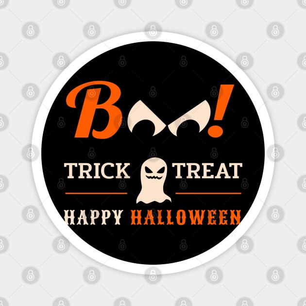 BOO! - A happy Halloween Design Magnet by SPAZE